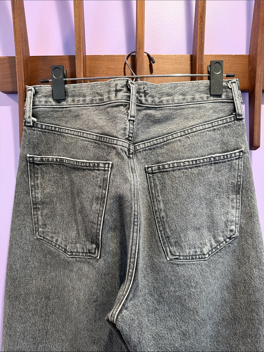 AGOLDE 90s jean gray black 26 - Picture 6 of 8